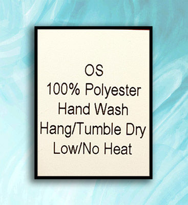 printed care instructions